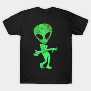Aliens Funny Dance Challenge Men Boys Girls Kids Halloween T-Shirt