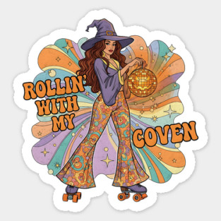 Rollin' With My Coven Sticker