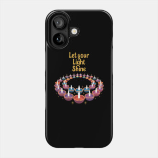Let Your Light Shine Bright Candlelight Magic Spiritual Growth Phone Case