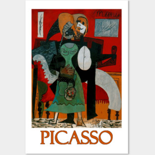 Lovers (1919) by Pablo Picasso Posters and Art
