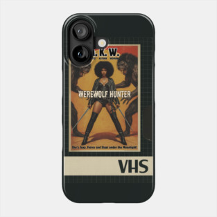 VHS Blaxploitation Horror - AKW Werewolf Hunter Phone Case