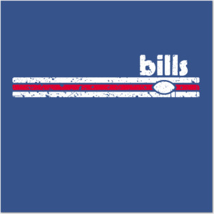 Bills 70s Stripe Posters and Art