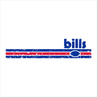 Bills 70s Stripe Posters and Art