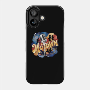 Vintage Groovy Motown Music Watercolor Art Phone Case