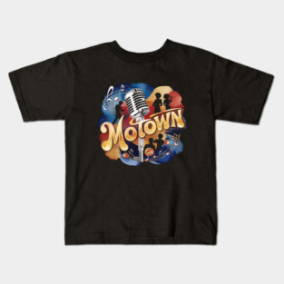 Vintage Groovy Motown Music Watercolor Art Kids T-Shirt
