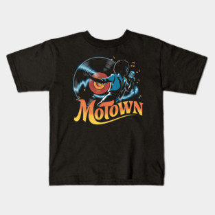 Vintage Motown Detroit Retro Soul Music Kids T-Shirt
