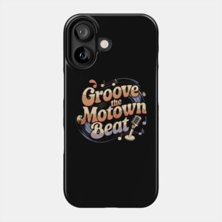Vintage Groovy Motown Music Watercolor Art Phone Case