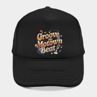 Vintage Groovy Motown Music Watercolor Art Hat