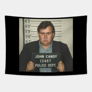 John Candy Mugshot Tapestry