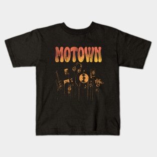Vintage MOTOWN Music Detroit Funk Groovy Kids T-Shirt