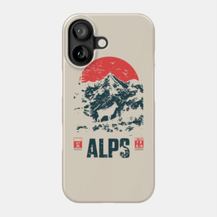 Mountain Goat on the Alps - Nature and Adventure Lovers Phone Case