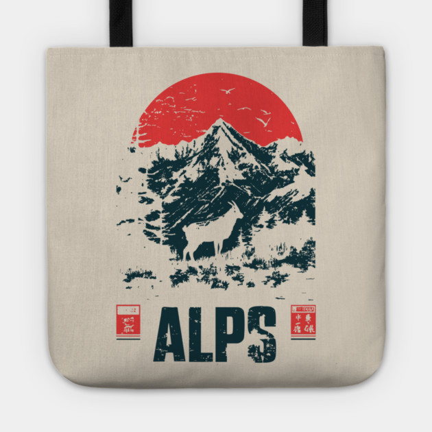 Mountain Goat on the Alps - Nature and Adventure Lovers Tote by TuncGK