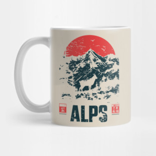 Mountain Goat on the Alps - Nature and Adventure Lovers Mug