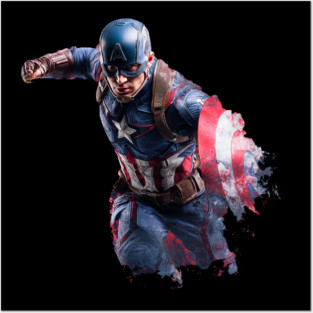 captain america Posters and Art