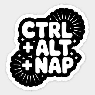 Ctrl + Alt + Nap Sticker