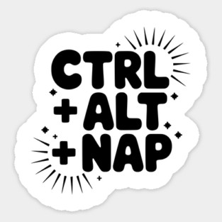 Ctrl + Alt + Nap Sticker