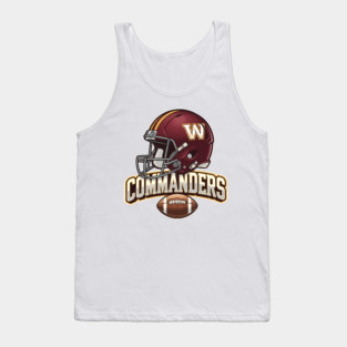 Commanders football Tank Top