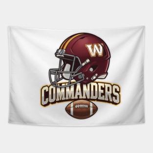 Commanders football Tapestry