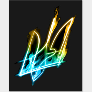 Burning Trident Posters and Art