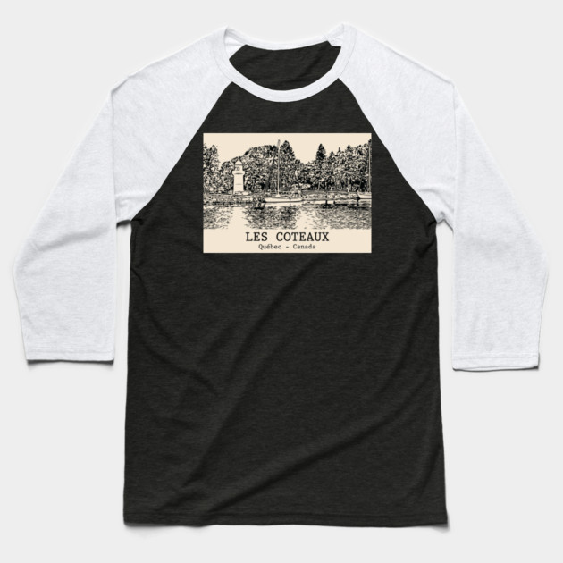 Les Coteaux - Québec Baseball T-Shirt by Lakeric