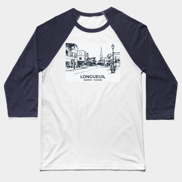 Longueuil - Québec Baseball T-Shirt by Lakeric