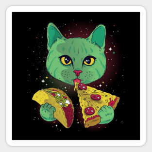 Taco Pizza Cat Sticker