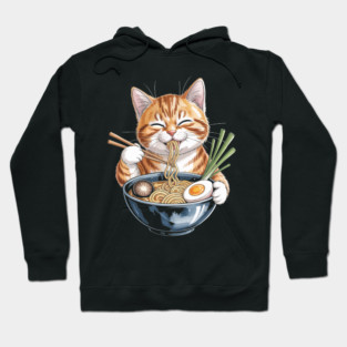 Ramen Noodles Marmalade Cat Hoodie