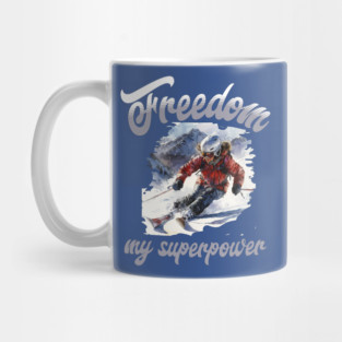 Freedom Skiing – Snow Sport Superpower Tee Mug