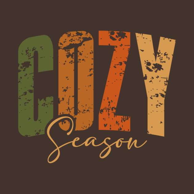 Cozy Season Fall Rustic Autumn Vibes Design by Kathy Hawke