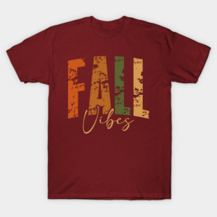 Fall Vibes Rustic Autumn Boho Seasonal Design T-Shirt