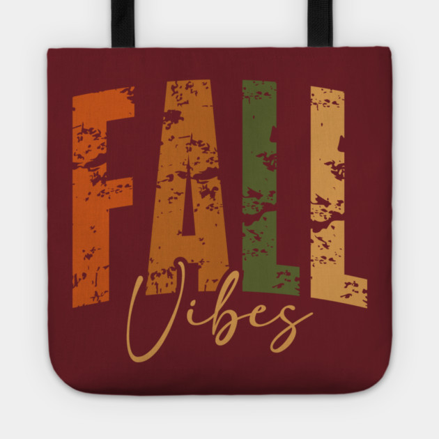Fall Vibes Rustic Autumn Boho Seasonal Design Tote by Kathy Hawke