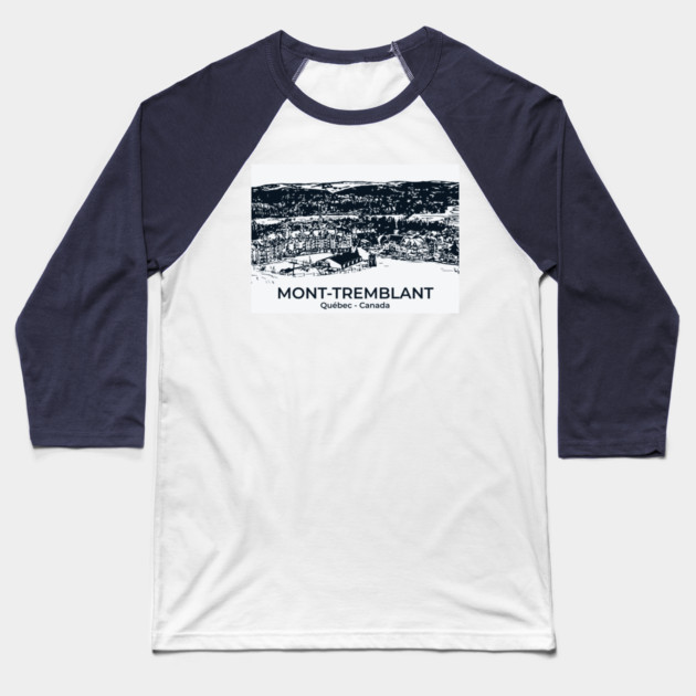 Mont-Tremblant - Québec Baseball T-Shirt by Lakeric