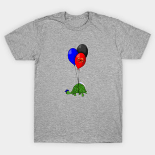 Turtle Balloons - Polyamorous Pride T-Shirt