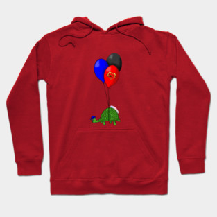 Turtle Balloons - Polyamorous Pride Hoodie