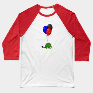 Turtle Balloons - Polyamorous Pride Baseball T-Shirt