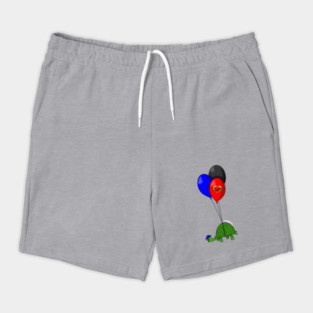 Turtle Balloons - Polyamorous Pride Shorts