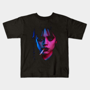 Jenna Ortega Smoker Kids T-Shirt