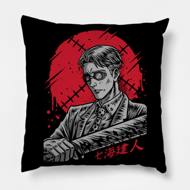 Jujutsu Kaisen Nanami Ratio Technique Art Pillow by Otaku Vibes