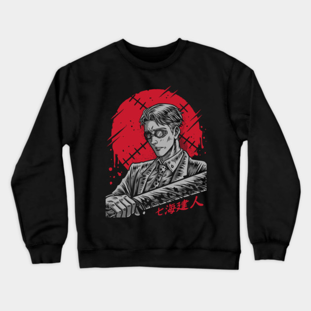 Jujutsu Kaisen Nanami Ratio Technique Art Crewneck Sweatshirt by Otaku Vibes
