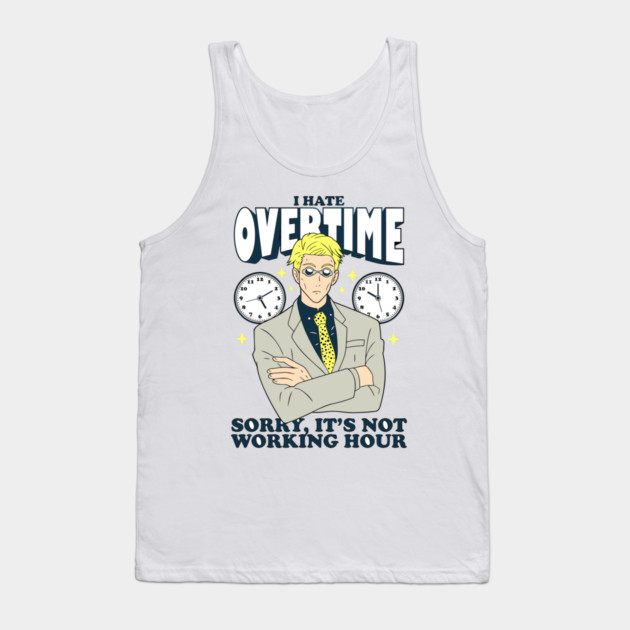 Jujutsu Kaisen Nanami Break Time is Over Tank Top by Otaku Vibes