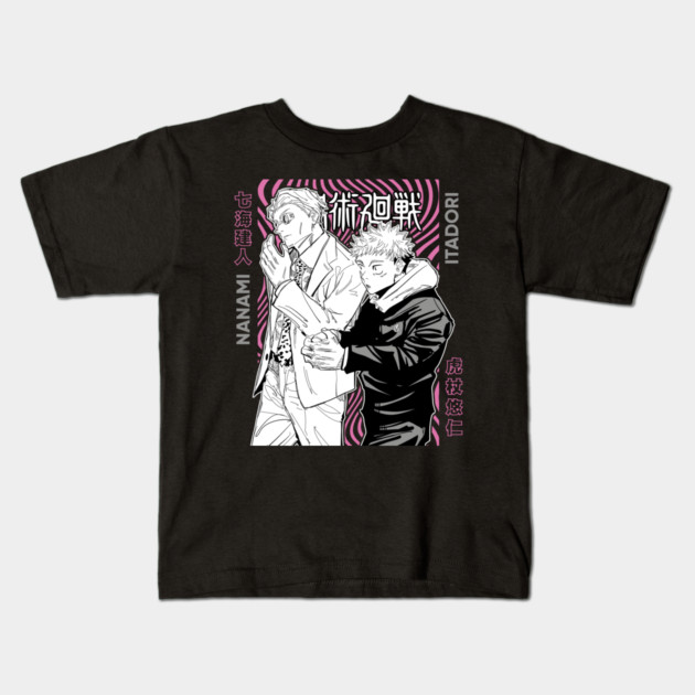 Nanami and Itadori - Jujutsu Kaisen Kids T-Shirt by Otaku Vibes