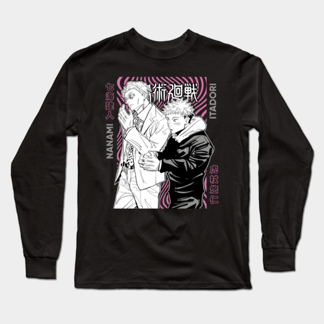 Nanami and Itadori - Jujutsu Kaisen Long Sleeve T-Shirt by Otaku Vibes