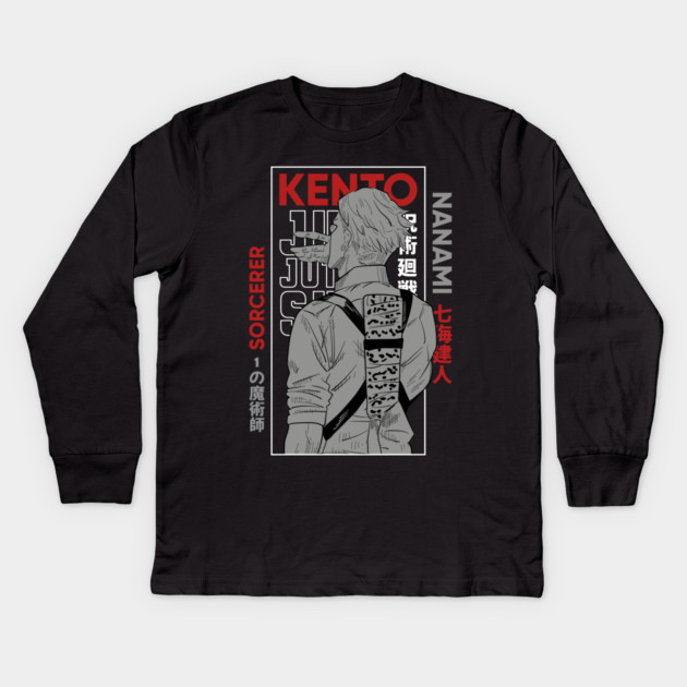 Nanami - Jujutsu Kaisen Cool Design Kids Long Sleeve T-Shirt by Otaku Vibes