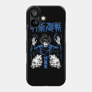 Jujutsu Kaisen Megumi Divine Dogs Art Phone Case