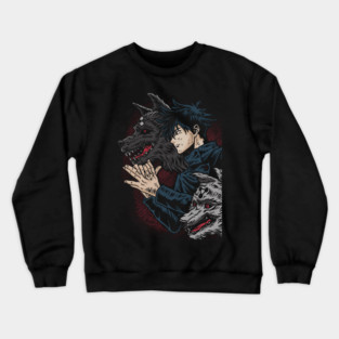 Jujutsu Kaisen Megumi Cursed Technique Pose Crewneck Sweatshirt