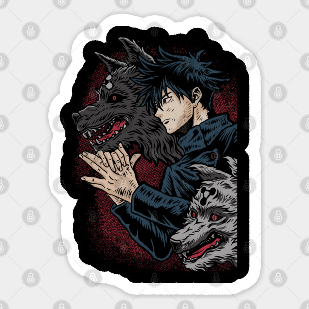 Jujutsu Kaisen Megumi Cursed Technique Pose Sticker by Otaku Vibes