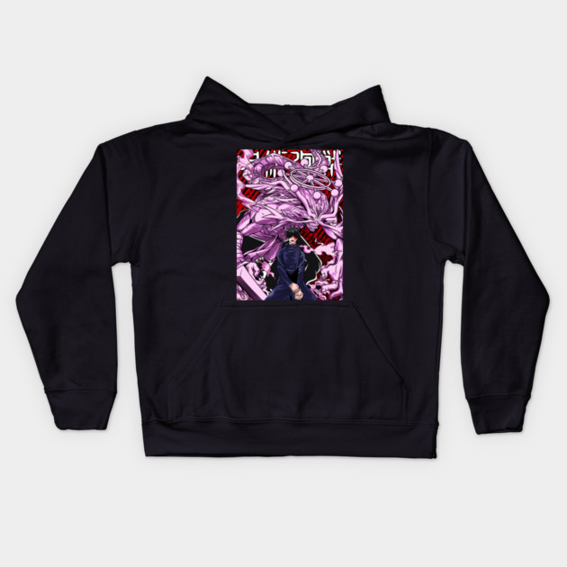 Megumi Summon Mahoraga - Jujutsu Kaisen Kids Hoodie by Otaku Vibes