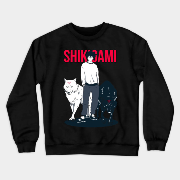 Megumi Fushiguro Shikigami| Jujutsu Kaisen Crewneck Sweatshirt by Otaku Vibes