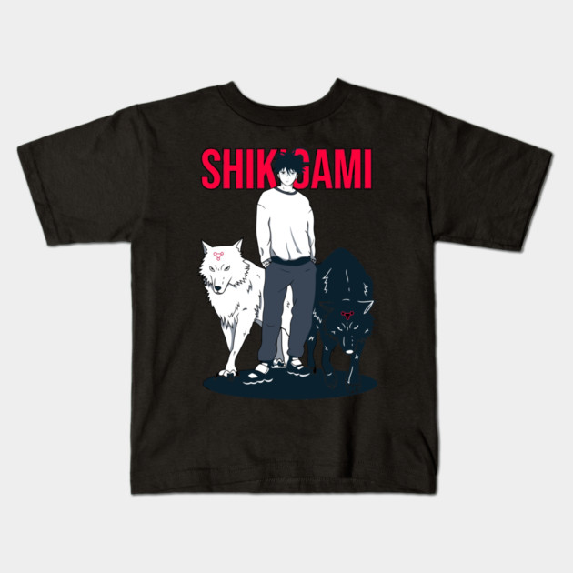 Megumi Fushiguro Shikigami| Jujutsu Kaisen Kids T-Shirt by Otaku Vibes