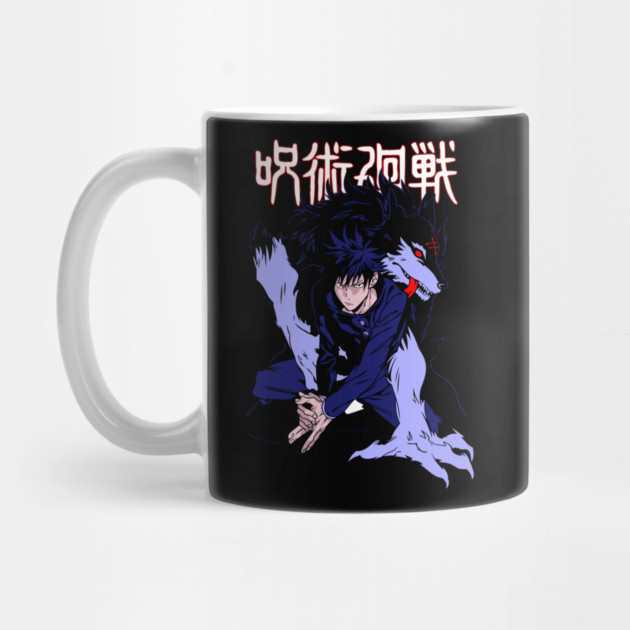 Jujutsu Kaisen Megumi Black Dog Summon by Otaku Vibes